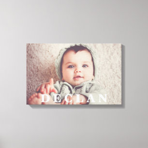 Toile Portrait photo complet personnalisé de l'enfant