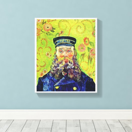 Toile Portrait Postman Joseph Roulin Vincent van Gogh (Insitu (Plancher de Bois))