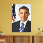 Toile Portrait présidentiel de Barack Obama (Insitu(Salon))
