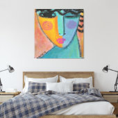 Toile Portrait secret Abstrait d'une femme (Insitu(Chambre))