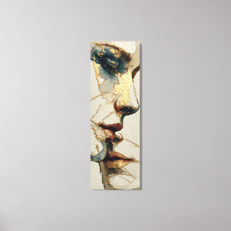 Toile Portrait surréaliste moderne | Lien fragmenté (dét