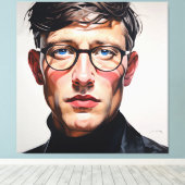 Toile PORTRAIT THE FACEMAN N7 - generativecontent (Insitu (Plancher de Bois))