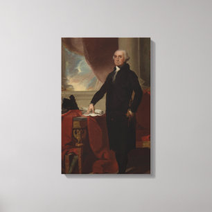Toile Portrait vintage du président George Washington Ca