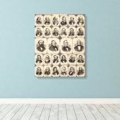 Toile Portraits de citoyens du comté de Scott (Insitu (Plancher de Bois))