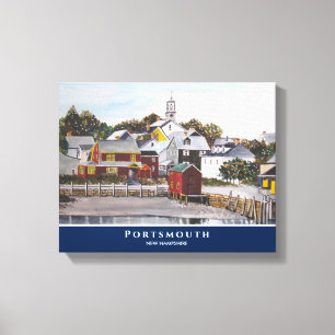 Toile Portsmouth Harbour New Hampshire USA Peinture