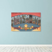 Toile Portsmouth, Ohio - Scènes de grandes lettres (Insitu (Plancher de Bois))