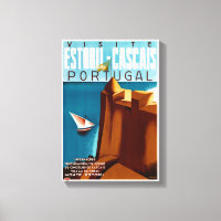 Portugal Estoril Poster Vintage voyage restauré