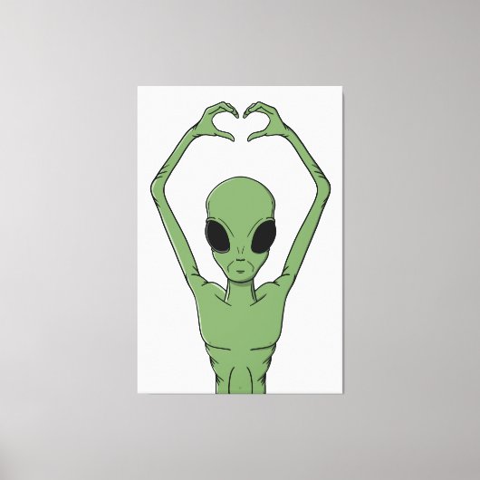 Toile Pose du cœur extraterrestre (Recto)