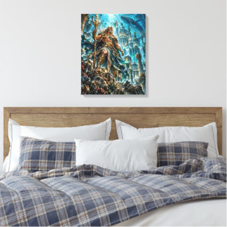 Toile Poséidon – Le Royaume Perdu d'Atlantis