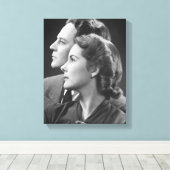 Toile Poser le couple (Insitu (Plancher de Bois))