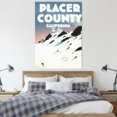 Toile poseur de ski du comté de Placer Californie (Insitu(Chambre))