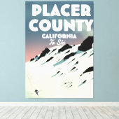 Toile poseur de ski du comté de Placer Californie (Insitu (Plancher de Bois))
