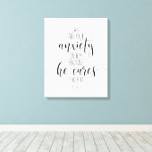 Toile Posez Toute Votre Anxiété Sur Lui, 1 Pierre 5:7 (Insitu (Plancher de Bois))