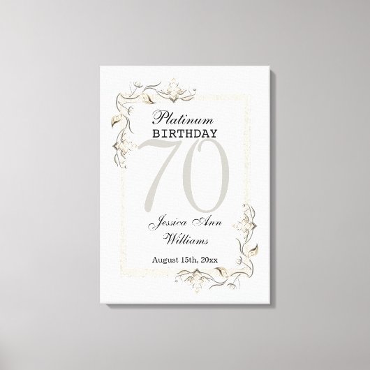 Toile Posh 70e anniversaire Platinum (Recto)