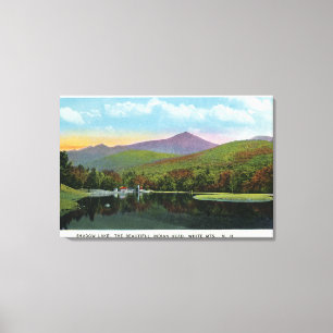 Toile Position indienne de tête et de lac shadow