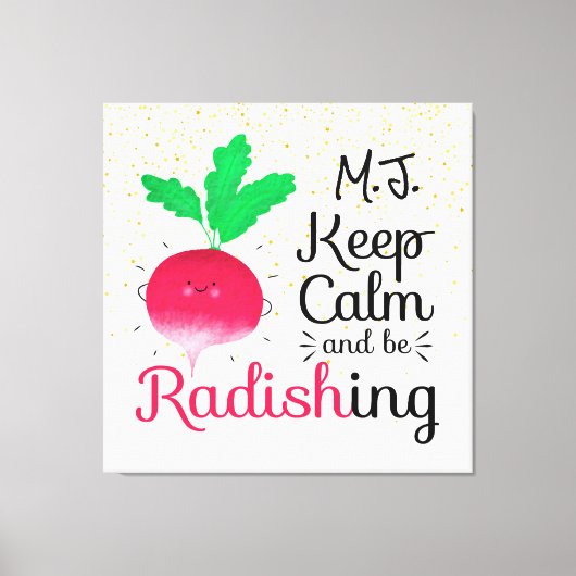Toile Positive Food Art, Puns et Citations - Punny Garde (Recto)