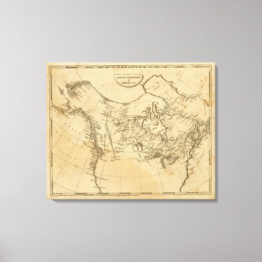 Toile Possessions britanniques en Amérique (Recto)