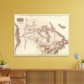 Toile possessions britanniques en Amérique du Nord (Insitu(Salon))