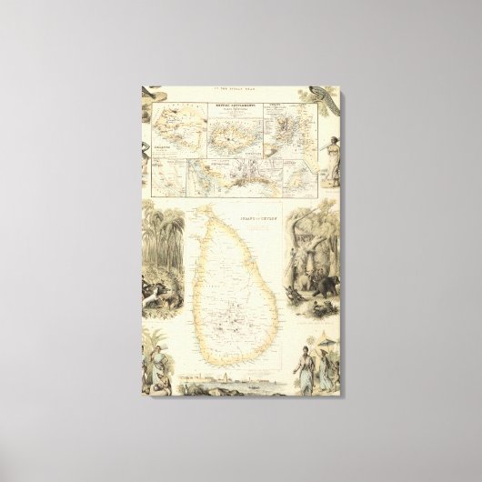 Toile Possessions britanniques en mer d'Inde (Recto)