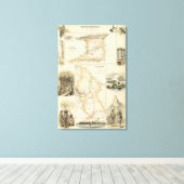 Toile Possessions britanniques sur la côte nord-est (Insitu (Plancher de Bois))