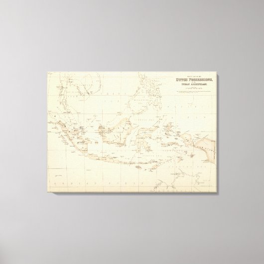 Toile Possessions hollandaises dans l'archipel indien (Recto)