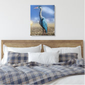 Toile Post impressionnisme Héron Couleur d'eau Art Abstr (Insitu(Chambre))