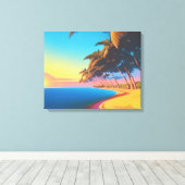 Toile Postal de los 80s (Insitu (Plancher de Bois))