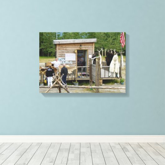 Toile Poste de négociation (Insitu (Plancher de Bois))