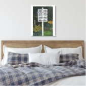Toile POSTE DU SIGNE DU SITE DE MARQUEUR Mile (Insitu(Chambre))