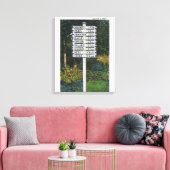Toile POSTE DU SIGNE DU SITE DE MARQUEUR Mile (Insitu(Salon))