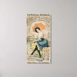 Toile Poster advertising 'Brault Natural Mineral Water f