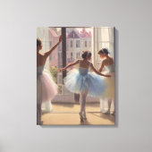 Toile Póster Bailarinas frente a la ventana (Recto)