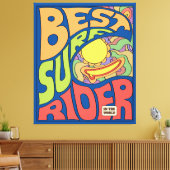 Toile Poster Best Surf Ever (Insitu(Salon))