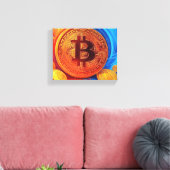 Toile Poster Bitcoin (Insitu(Salon))