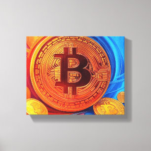 Toile Poster Bitcoin