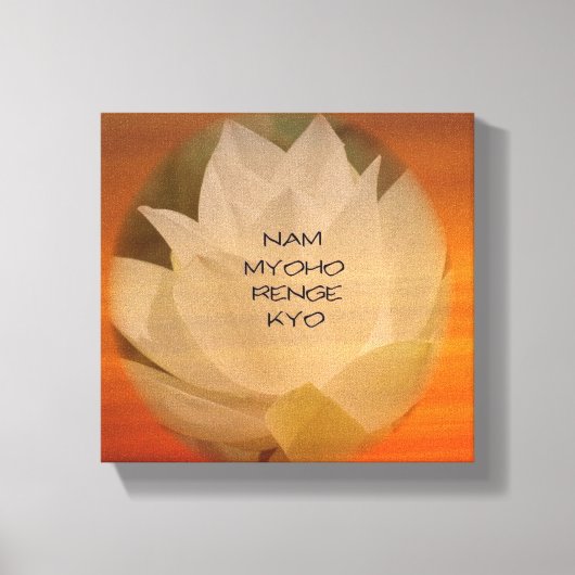 Toile Poster bouddhiste SGI - Lotus "Nam Myoho Renge Kyo (Recto)