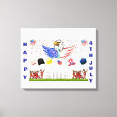 Toile Poster brillant -4 juillet (Recto)