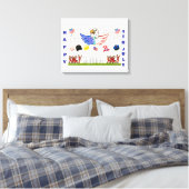 Toile Poster brillant -4 juillet (Insitu(Chambre))