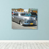 Toile Poster Chevrolet Fleetline 1950 (Insitu (Plancher de Bois))