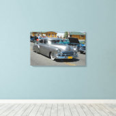 Toile Poster Chevrolet Fleetline 1950 (Insitu (Plancher de Bois))