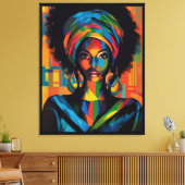 Toile Poster d'art Graffiti urbain noir (Insitu(Salon))