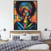 Toile Poster d'art Graffiti urbain noir (Insitu(Chambre))