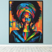 Toile Poster d'art Graffiti urbain noir (Insitu (Plancher de Bois))
