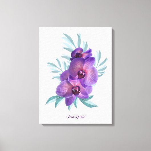 Toile Poster d'art mural rose orchidée (Recto)