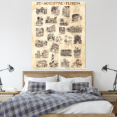 Toile Poster d'art St Augustine, Floride (Insitu(Chambre))