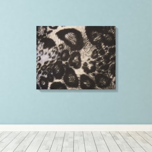 TOILE POSTER DE ANIMAL NOIR (Insitu (Plancher de Bois))