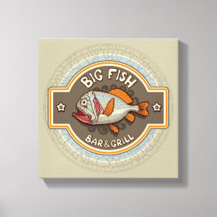 Toile Poster de Big Fish Bar And Grill
