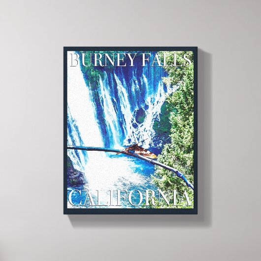 Toile Poster de Burney Falls, CA (Recto)
