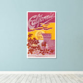 Toile Poster de Californie Land of Promise (Insitu (Plancher de Bois))