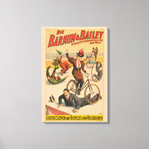 Toile Poster De Cirque Allemand vintage, 1900.